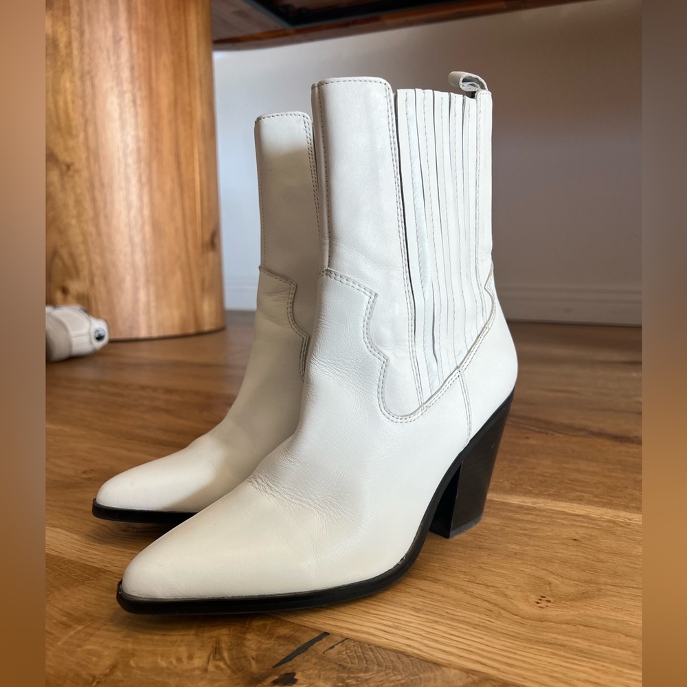 White booties/cowboy boots